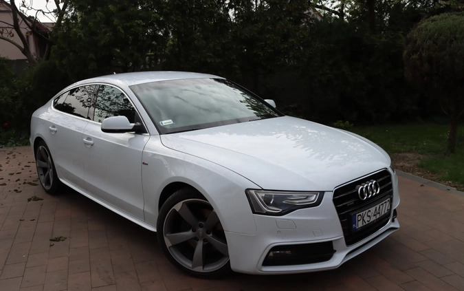 Audi A5 cena 68900 przebieg: 215650, rok produkcji 2012 z Kościan małe 529